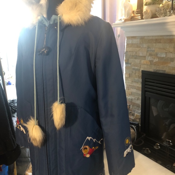 “Dog Sledding Coat “ Vintage 70’s Inuit Blue Coat and Shell - Picture 2 of 14